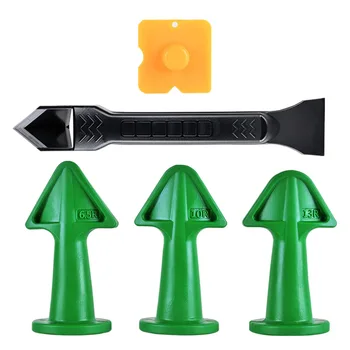 

Hot 5 in 1 Caulk Tool Kit Caulking Tool Caulk Remover Silicone Caulk and Plastic Scraper for Tile or Brick Joints
