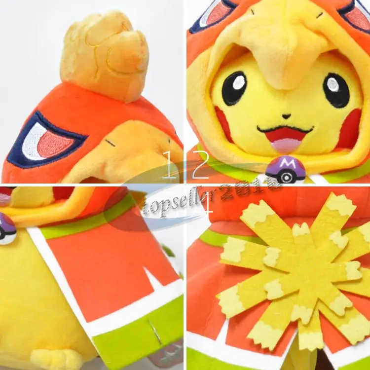 Takara tomy Покемон Феникс рокья Пикачу Мягкие плюшевые куклы игрушки для детей подарки на день рождения PP Хлопок