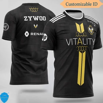 

LoL CSGO Dota Team Vitality Uniform Jersey APEX Cabochard Fans T-shirt Men Women T shirts Custom ID Tee Shirt Clothing