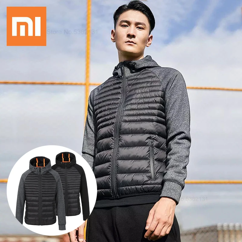 Xiaomi Uleemark Men Sports Cotton Clothes Winter Autumn Male Jacket Coat Spliced Design Comfortable