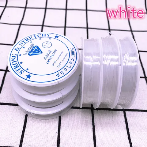 0.8 1.0mm Colourful Flexible Elastic Crystal Line Rope Cord for Jewelry Making Beading Bracelet Wire Fishing Thread Rope