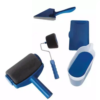 

Durable Portable Paint Seamless Sponge Roller Brush Five-In-One Set Multi-Function Household Corner Easy to Operate Brush Tools