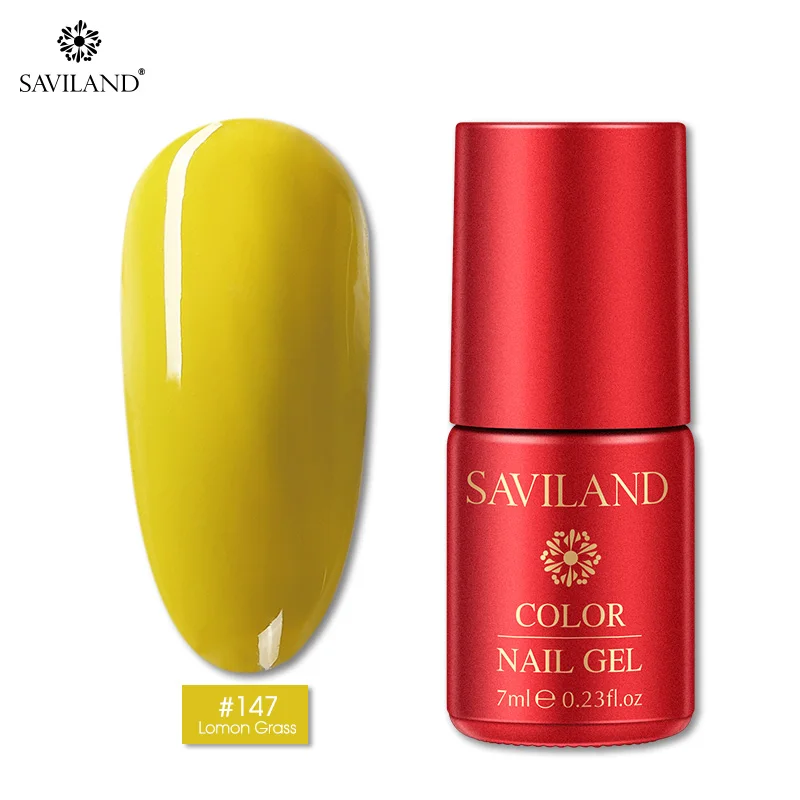 SAVILAND 126 Colors New Arrival Semi Permanent Top Coat UV LED Gel Varnish Soak Off Nail Art Gel Lacquer Gel Nail Polish - Цвет: PT147