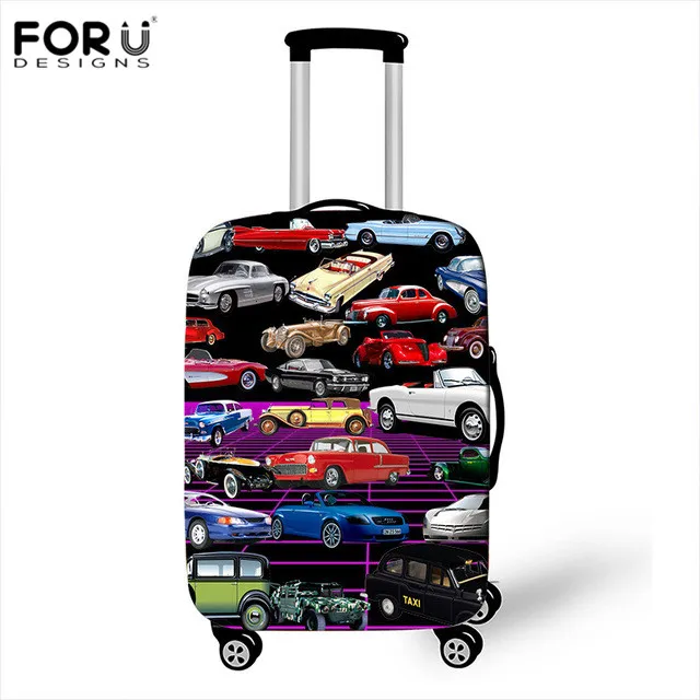 FORUDESIGNS/Мультяшные автомобильные аксессуары для путешествий, чемодан для багажа, защитная Пылезащитная эластичная Защитная крышка для тележки, 18 дюймов-32 дюйма - Color: Khaki