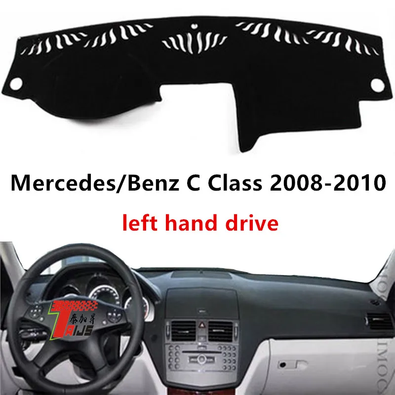 Taijs левая накладка приборной панели автомобиля для Mercedes Benz C Class 2008-2010 коврик для приборной панели автомобиля для Mercedes Benz C Class 08-10