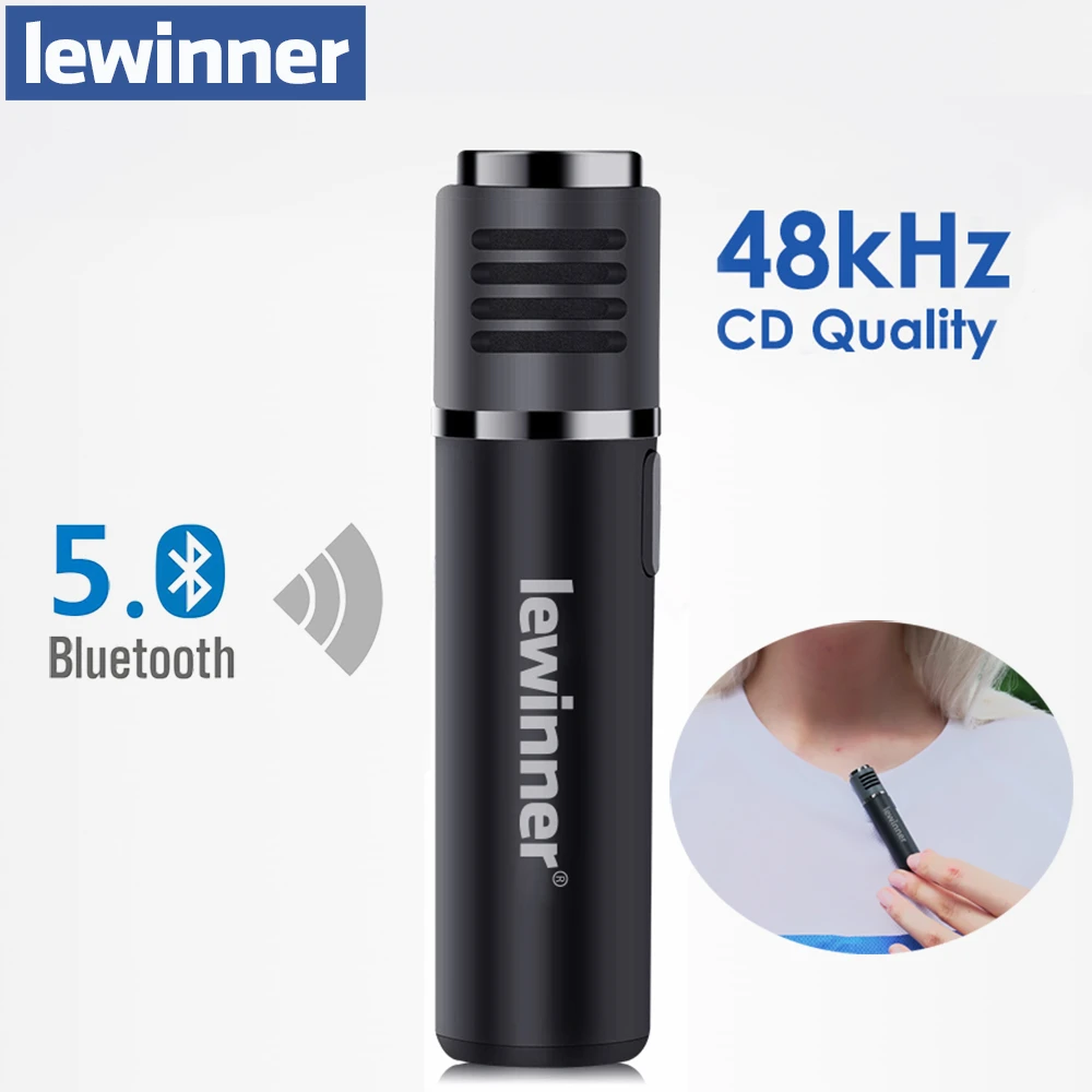 Lewinner SmartMic Wireless Bluetooth Microphone Radio Noise Reduction Real time Short Video Vlog Recording Device For.jpg Q90.jpg