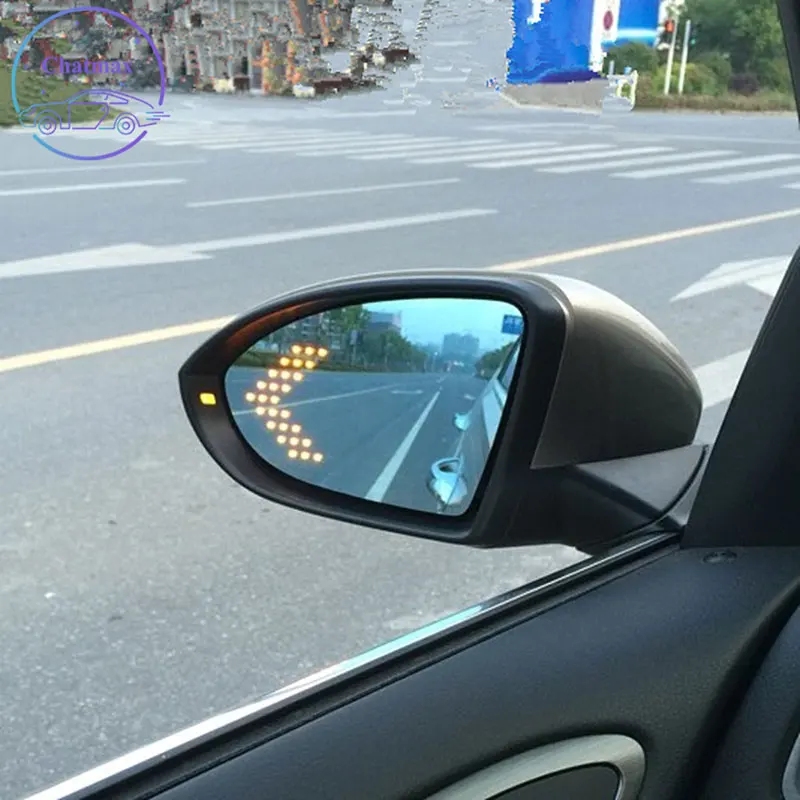 

For VW Golf 6 â…¥ 2016 Golf 7 â…¦/R-Line 2014-2016 Refit Car Rearview Mirror Glare Proof Blue Glasses Led Lamp Heated turn signal