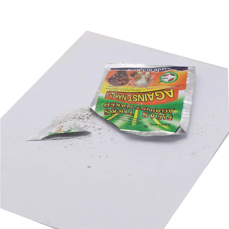 5 шт./партия блох клещей против голого инсектицида Kill Powder животные спальня устраняет собак кошек анти-вшей паразитов домашних животных Медицина