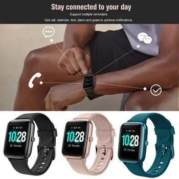 

New Sport Smart Watch Tracker Multi Bluetooth Activity Tracker Touch Screen 5ATM Waterproof Music Control Pedometer with Call