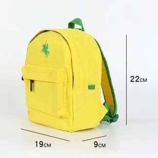 Детский рюкзак для детей школьные ранцы для мальчиков девочек в детском саду Poloo холст маленькие школьные рюкзаки для девочек начальной школы рюкзак для мальчика рюкзак школьный для девочки рюкзак детский для ма - Цвет: Yellow S
