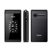 UNIWA X28 2G GSM Flip Telefon 2,8 zoll Clamshell 1200mAh Handy Handy Dual SIM Karte Große Schriftarten große Taste Ältere Telefon