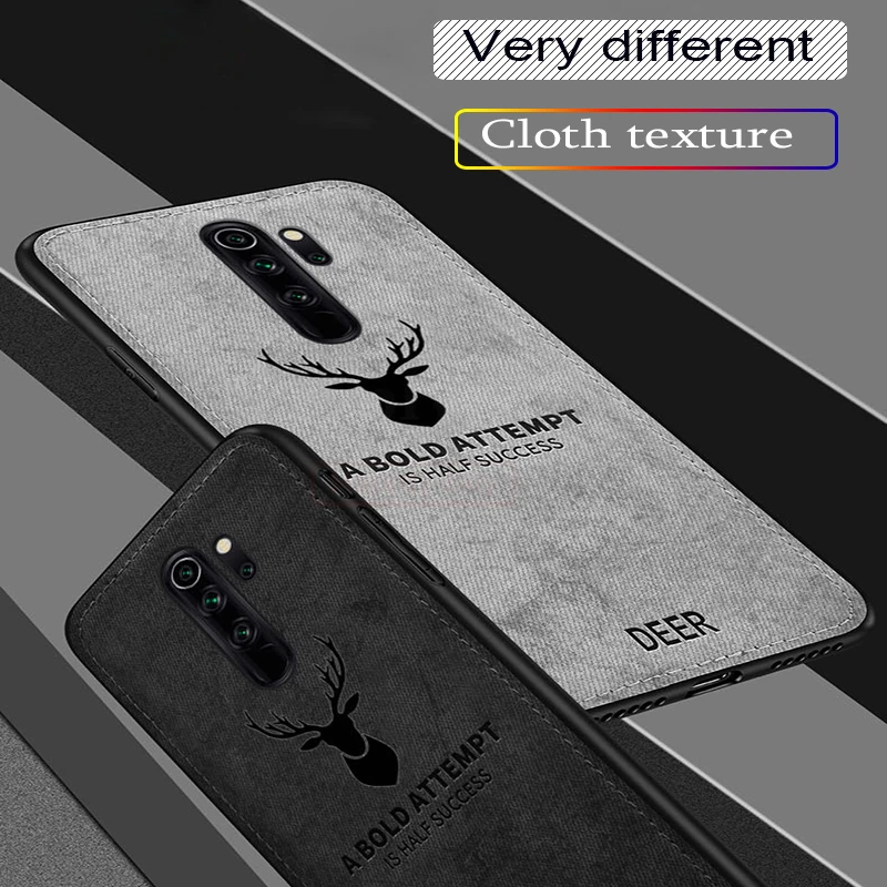 Текстурный Мягкий тканевый чехол для телефона с оленем для Xiaomi Redmi Note 8 Pro чехол противоударный чехол для Redmi. Чехол для Note 7 Pro. K20 Pro. Mi 9 se
