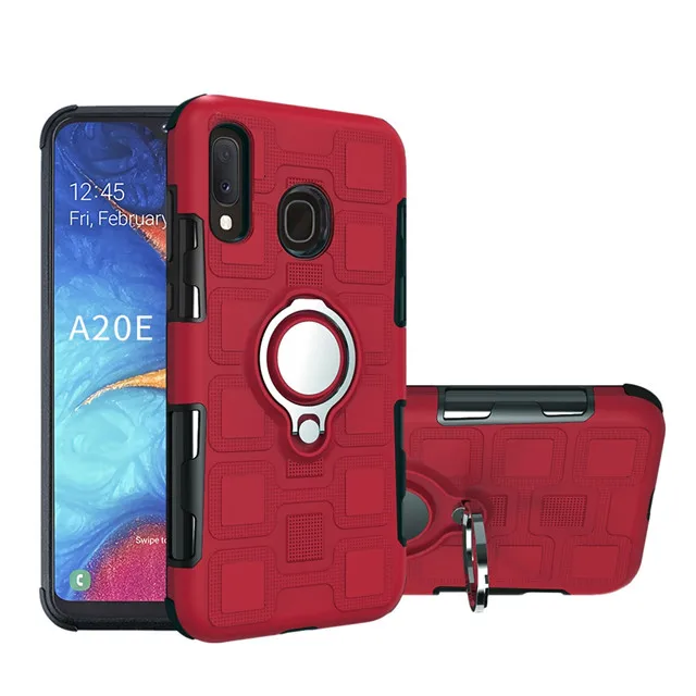 Роскошный противоударный чехол с кольцом для huawei P30 P20 mate 10 Lite чехол для huawei y9 y7 Prime y6 Pro P smart y5 чехол - Цвет: Красный