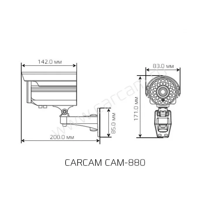 Камера видеонаблюдения CARCAM CAM 701|Камеры видеонаблюдения| |