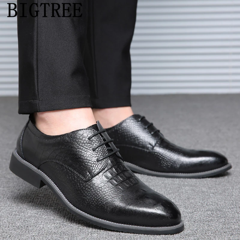 Итальянская мужская официальная обувь Роскошные дизайнерские туфли из