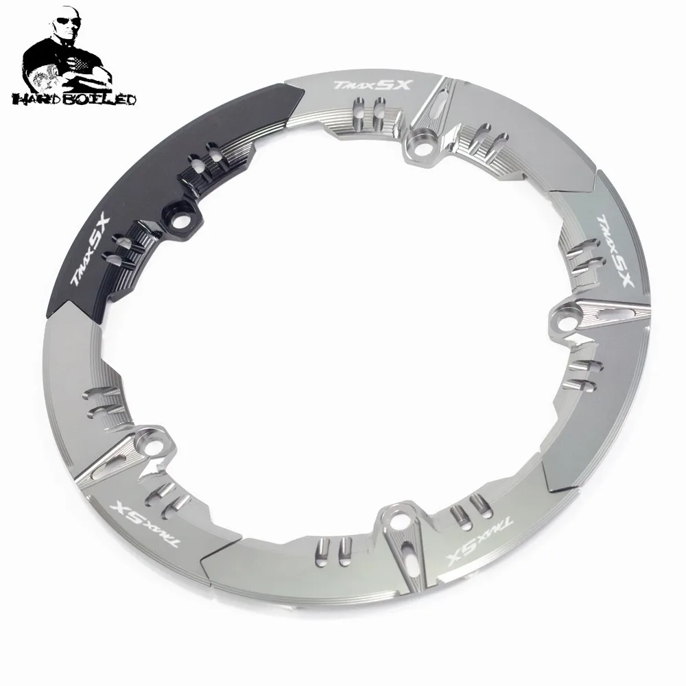 Tmax SX Hot Sale For Yamaha Scooter T-MAX 530 tmax530 SX 2017 2018 Aluminum Transmission Belt Pulley Cover 5 Colors Available (6)_Jc