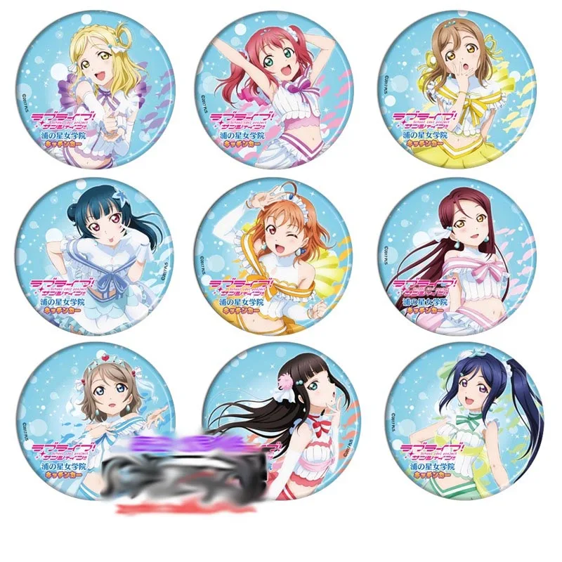 9 шт. Япония Аниме Любовь живые булавки брошь значок Солнечный свет Косплей