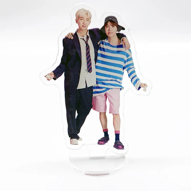5 KPOP Bangtan мальчики прозрачный Стенд фигура доска карта душа Persona JUNG KOOK JIMIN креативный декор стола FESTA мальчик с Luv - Цвет: 5