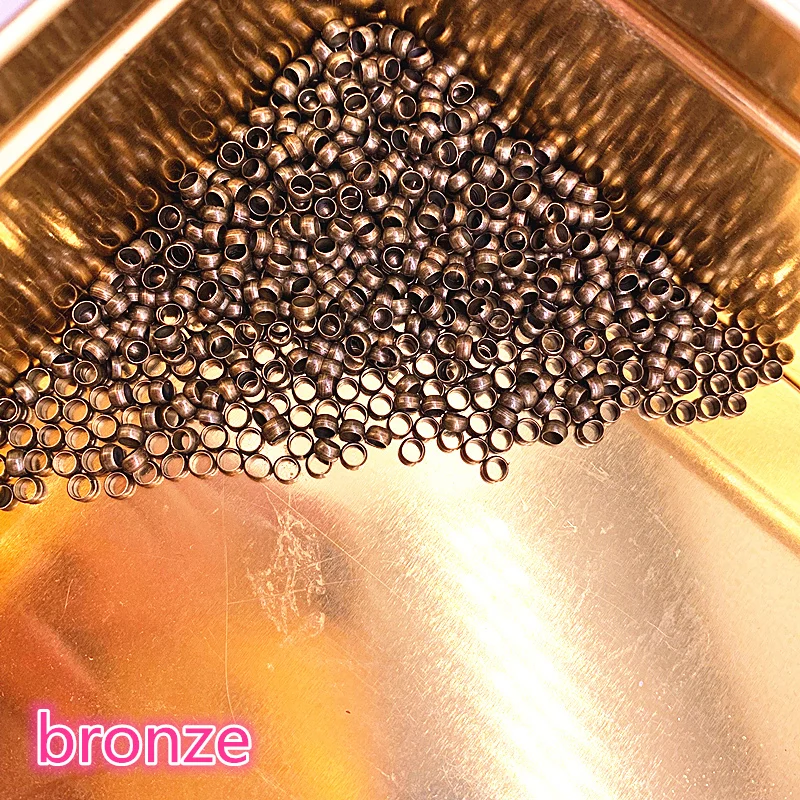 DIY 2/2.5/3/4mm Copper Ball End Crimp Beads Diameter Stopper Spacer For Jewelry Making Finding #06 | Украшения и аксессуары