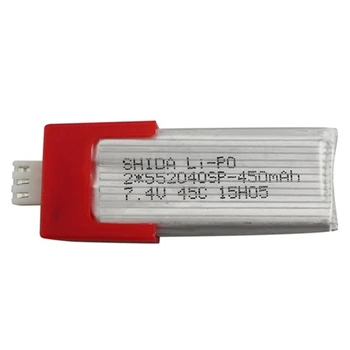 

Hot 3C-Battery For Xk K120 Rc Helicopter Spare Parts 7.4V 450Mah Lithium Battery