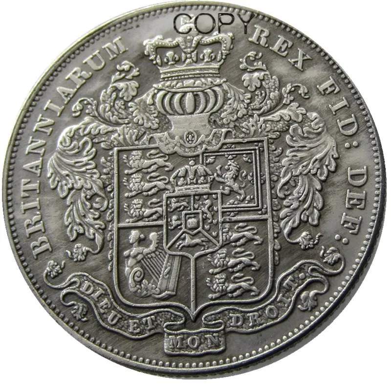 Великобритания 1826 Корона Посеребренная Имитация монеты