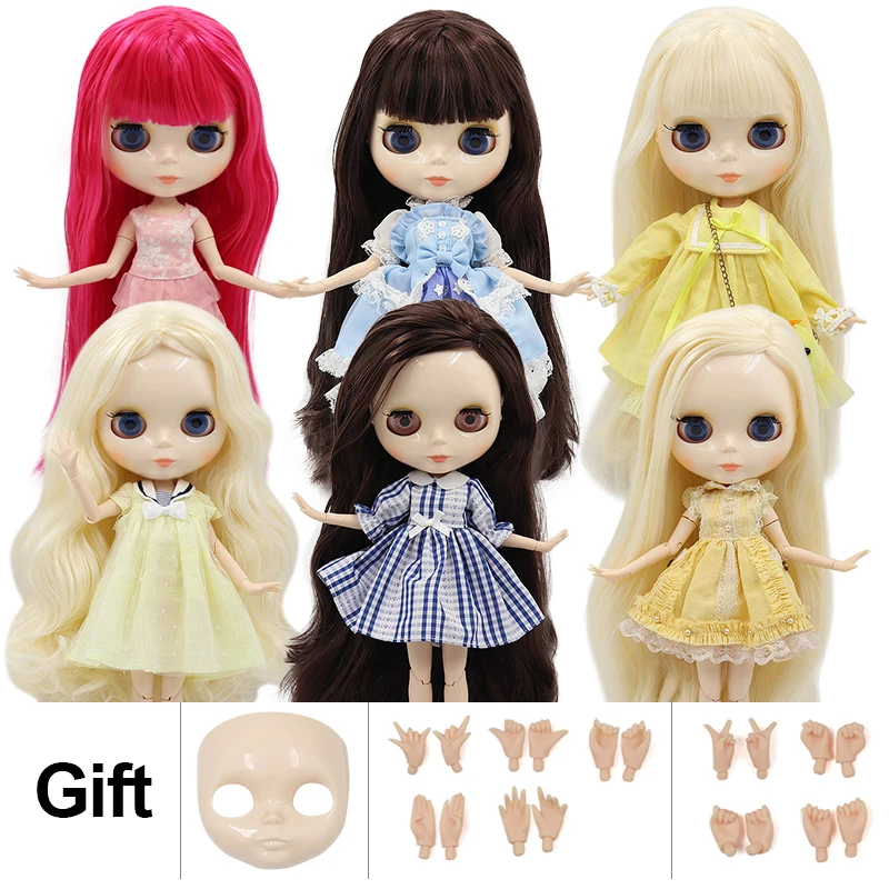 

Factory Blyth doll White Skin Glossy face Joint body with hand set A&B 1/6 fashion doll suitable diy makeup Special price NO 3