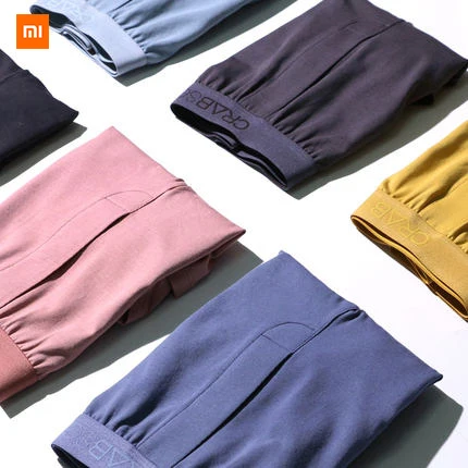 2 шт Xiaomi Краб секретные Модальные раздельные шорты, летние шорты трусы боксеры оверсайз Нижнее белье домашние брюки Мужское нижнее белье