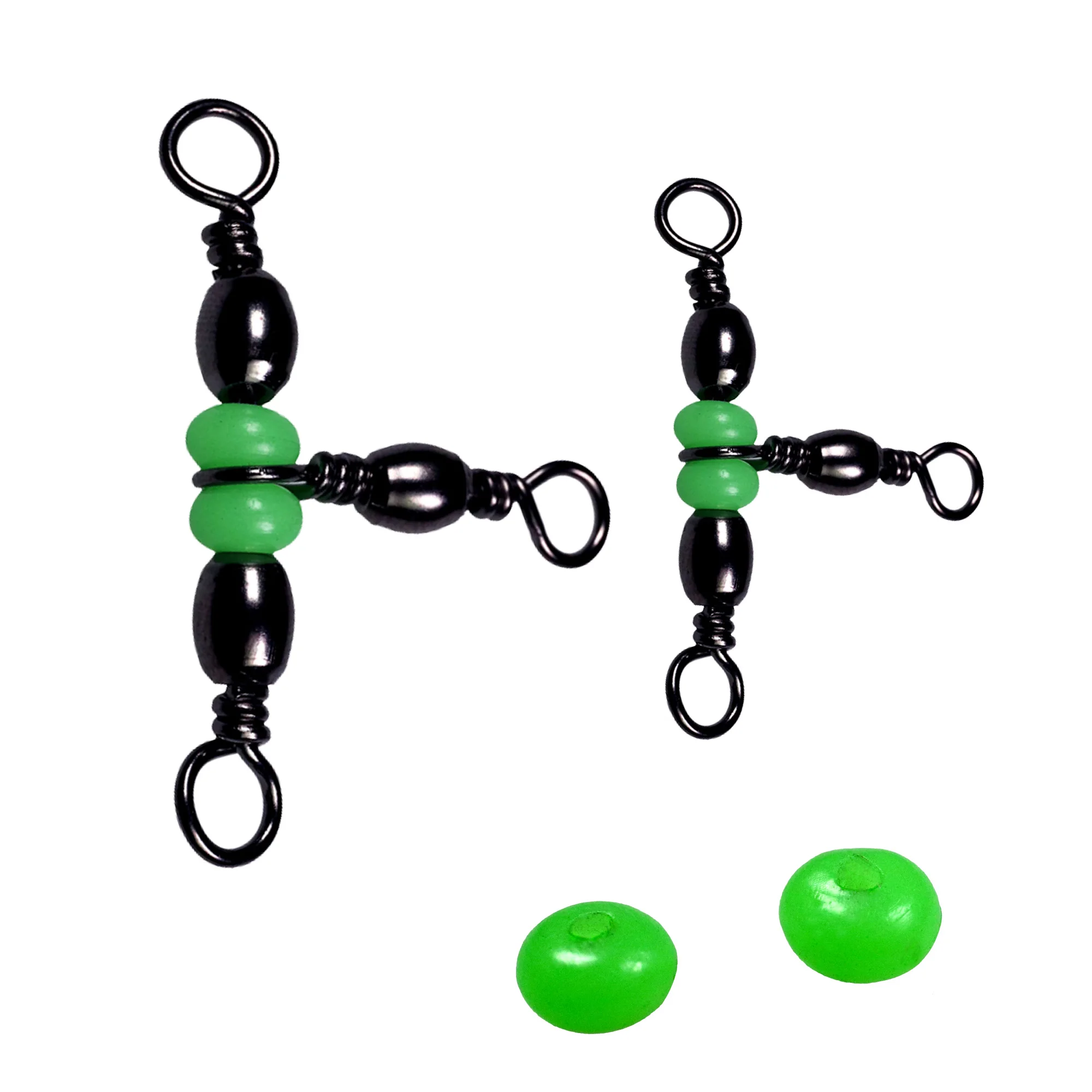 

50 Pcs/Lot #S 12X14 #L 5X7 Three Way Swivel Connector 3 way T-Turn Swivels Large Bass Freshwater Saltwater Sea Fishing Tackle