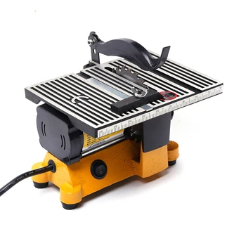 

Desktop Workshop Mini Table Saw Mini Bench Saw Machine Wood, Steel Plate Glass Tile Cutting Machine