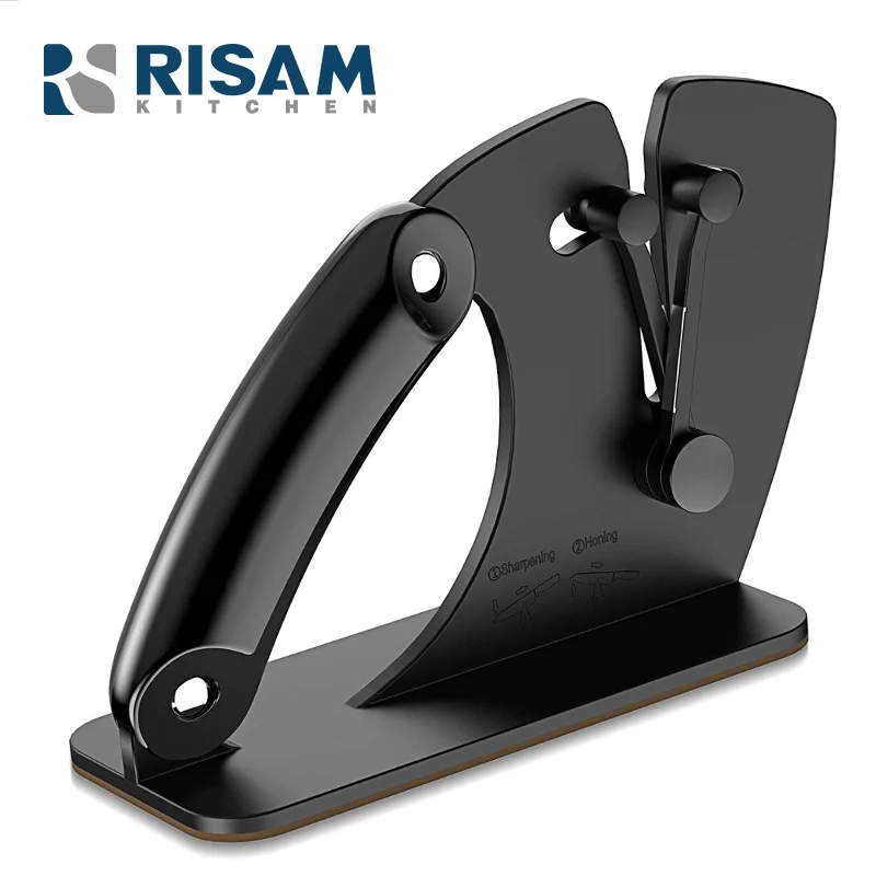 

RISAMSHA Kitchen Knife Sharpener Professional Upgrade Bracket Edge Auto-adjust Blade Sharpener Sharpener Free Shipping