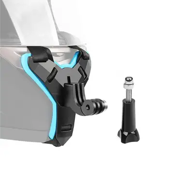 

New For GoPro Hero 7 6 5 Black Hero 4/3 Helmet Chin Mount Motorcycle Helmet Strap 360 Camera Holder for AKASO Campark Polaroid