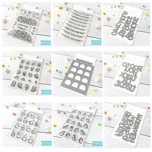 

2021 new craft making word greeting card scrapbook photo album stamp set