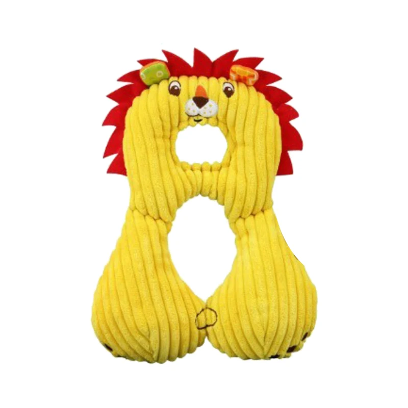 Yellow Детская подушка для шеи, детская подушка с мультяшным животным, u-образная подушка для шеи, детская подушка для автокресла - Цвет: Yellow