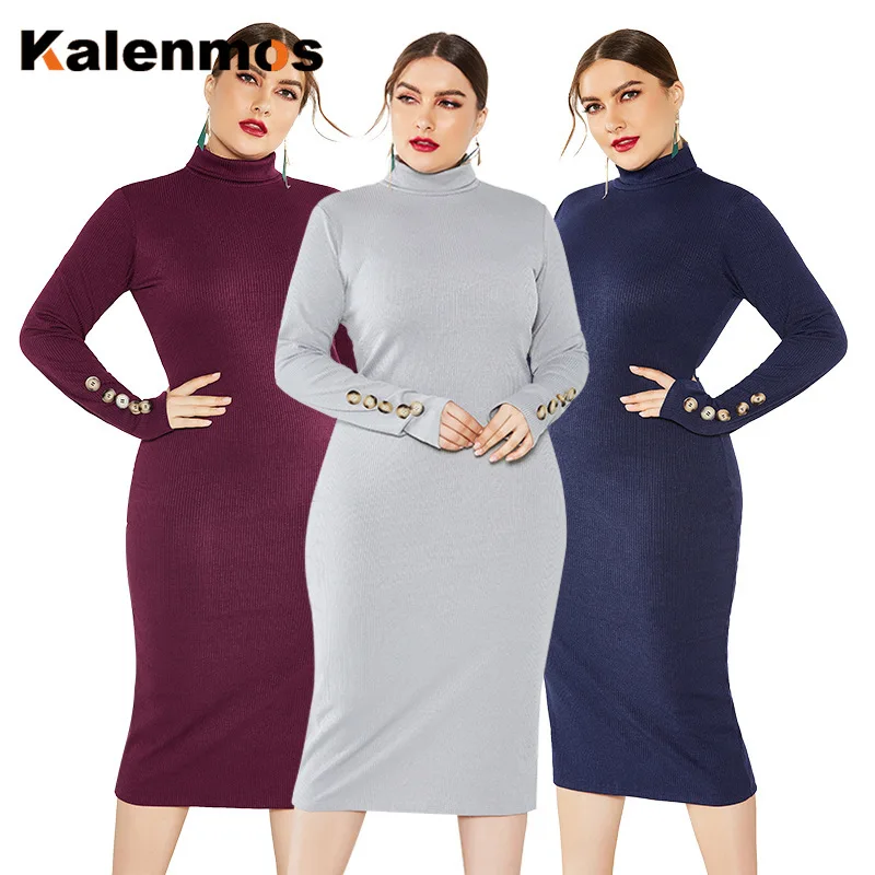 sexy plus size sweater dress