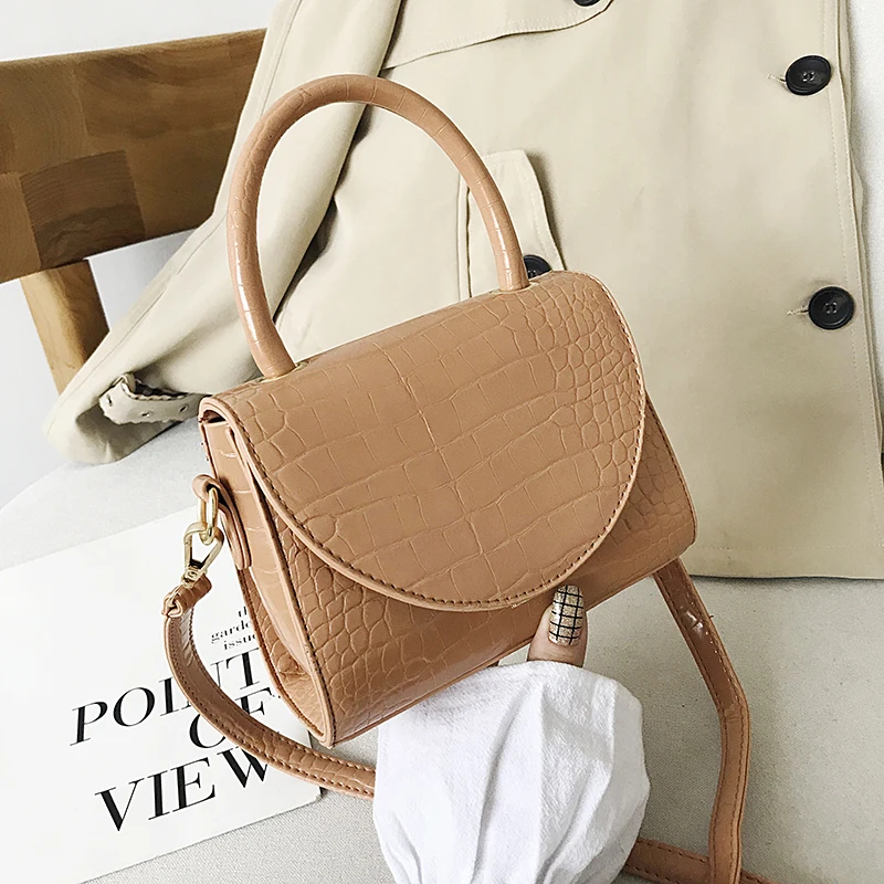 

Fashion Crocodile Pattern Crossbody Bags For Women 2020 Chain Handbag Small Bag PU Leather Hand Bag Ladies Designer Evening Bags
