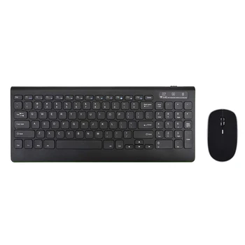 

Ultra Thin Mini USB Wireless Keyboard & Optical Mouse Kit Set for PC Desktop