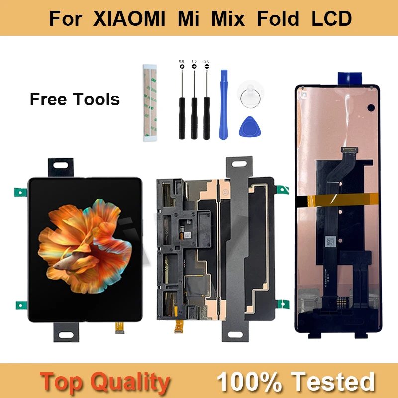 8.01 "Per Xiaomi Mi Mix Fold Display Lcd Amoled Touch Panel Schermo Digitalizzatore Assembly Per Mi Mix Fold Mix Fold Schermo Secondario