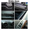 3meters/6mm Car Chrome Strips Front Rear Fog Light Cover Door Window Body Decorative Strip Trim Decoration Bumper Protector ► Photo 3/6