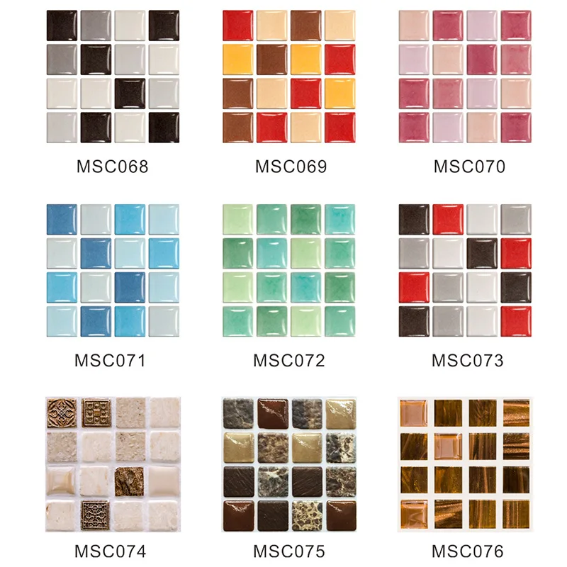 Водостойкие самоклеящиеся 3D-обои fancytile для ванной комнаты Термоаппликации кухни