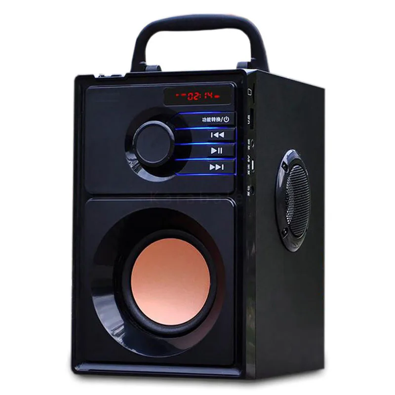 

Big Power Bluetooth Speaker 3D Subwoofer Wireless Portable Heavy Bass Stereo Speakers Music Player With FM Radio Features