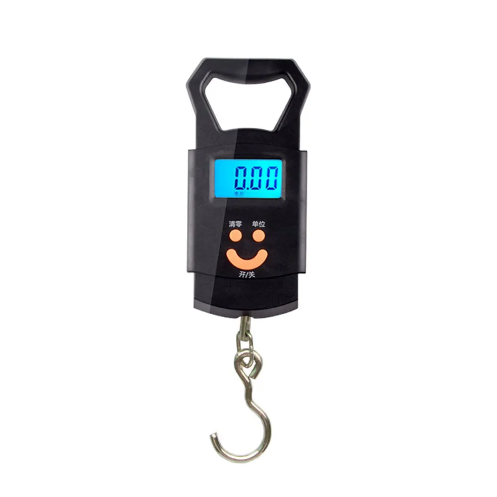 Black Luggage Scale Hanging Scale Weight Scale Hand-Held LCD Durable Accurate Portable Home Kitchen Travel Accessories Suitcase - Цвет: Black