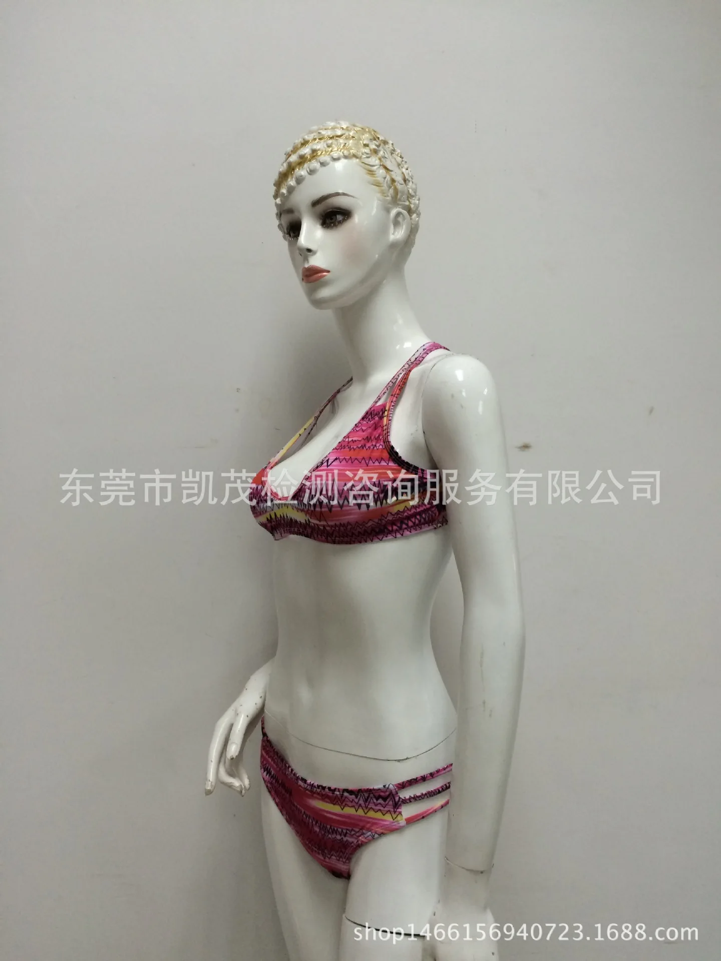 

AliExpress Sexy Bikini 2018 New Style Printed Split Type Medium Waist Briefs Swimwear Comfortable