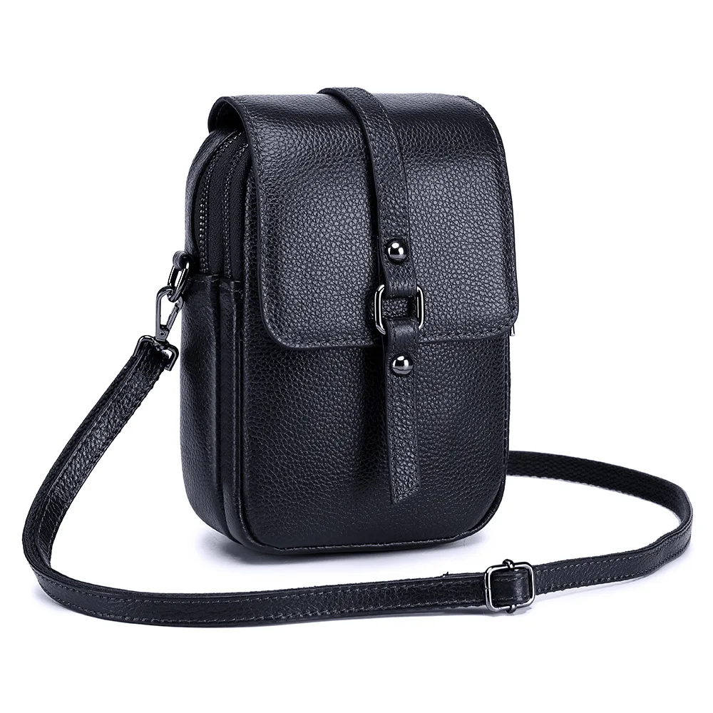 

Put Mobile Phone Bag Female Genuine Leather Fashion Multi-functional Versatile New Style 2020 Shoulder Mini Small Bag Women's