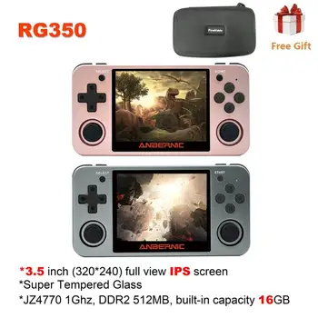 

New Retro Game RG350 Video Game Handheld game console MINI 64 Bit 3.5 inch IPS Screen 16G Game Player RG 350 PS1 RG350M Dropship