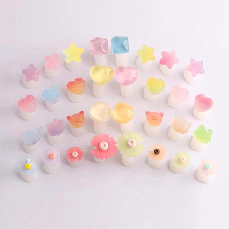 Candy Silicone Toe Separator Foot Finger Divider Form Manicure Pedicure Care Nail Art Tool Daisy Flower Holder Accessory 8Pcs nail art tools,toe separators,toe spreader,finger toe separator
