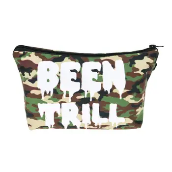 

Cosmetic Bag letter Fashion Print Women Brand makeup bags Cute bag headset candy Cosmetic printing Collection Casual men zipper