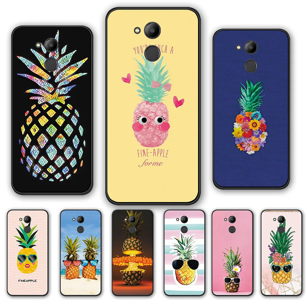 Rich interesting pineapple Silicone Cases FOR HUAWEI Honor 9 10 20 Lite 20Pro 10i 20i Play V20 V10 V9 V8 8X 8lite Phone cover |
