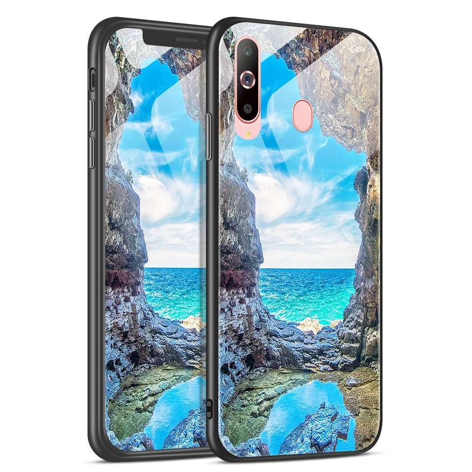 Чехол из закаленного стекла для samsung Galaxy A6S A8S A9S, противоударный силиконовый чехол из ТПУ для Galaxy A9, SM-A920F, чехлы для телефонов - Цвет: H115