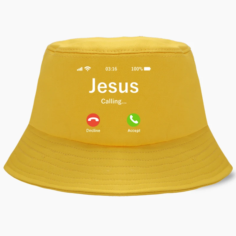 Funny Jesus Bucket Hat Panama Cap 