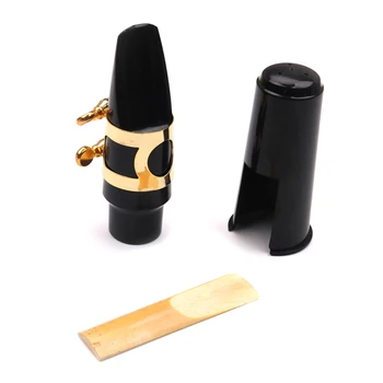 

Alto Saxophone Mouthpiece Kit with Cover Metal Ligature Reed Musical Instrument Accessories ZJ55